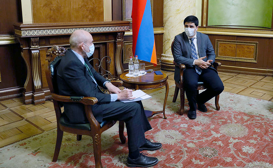 Yeghishe Kirakosyan meet to Michael Banzhaf