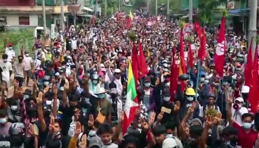 Myanmar protest