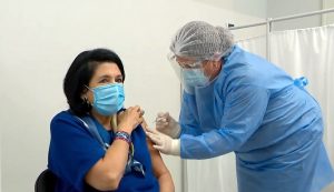 Salome Zourabishvili vaccination
