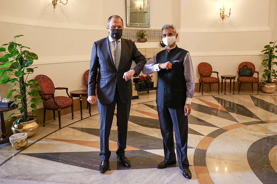 lavrov-jaishankar Russian Foreign Minister Sergey Lavrov and External Affairs Minister Dr. S. Jaishankar