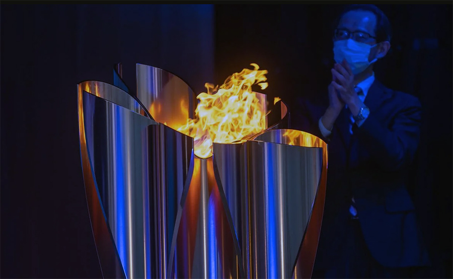 Tokyo olympic flame