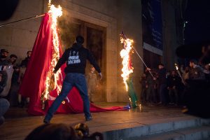 torchlight procession