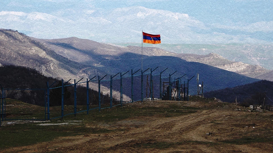 arm-flag Armenian flag bord