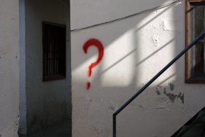 question on the wall