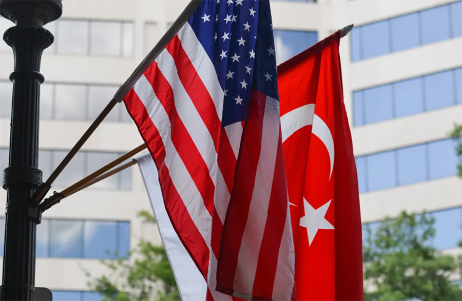 USA & Turkey flags