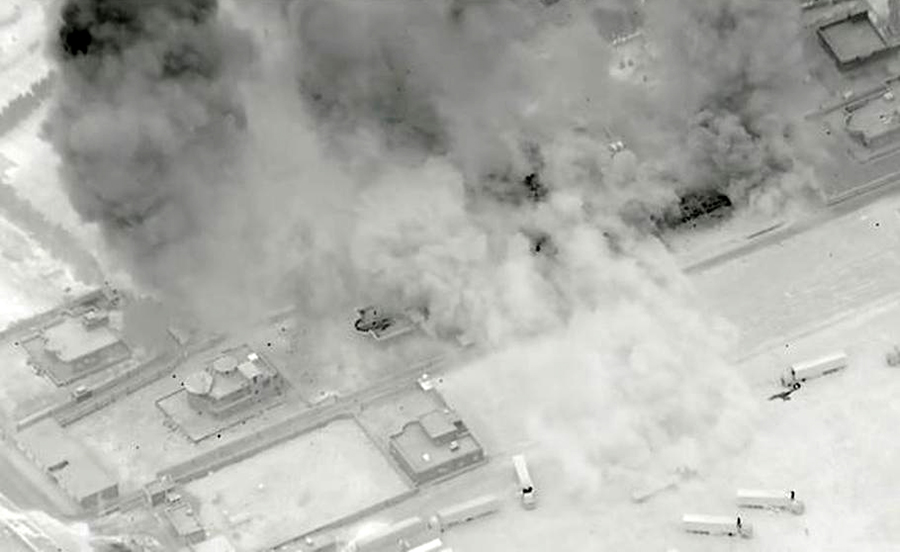 US airstrike Iraq Syria border