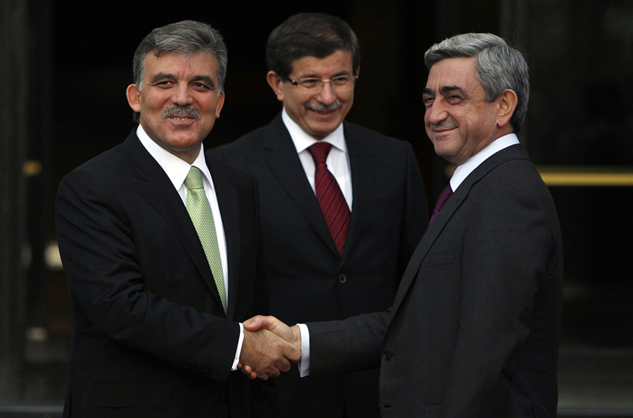 RA President Serzh Sargsyan and President of Turkey Abdullah Gul