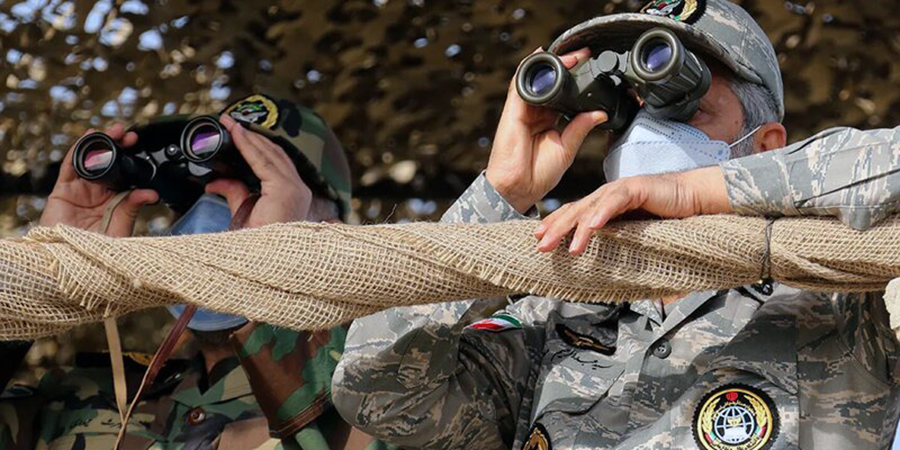 Iran military training