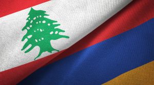 Armenia & Lebanon flags