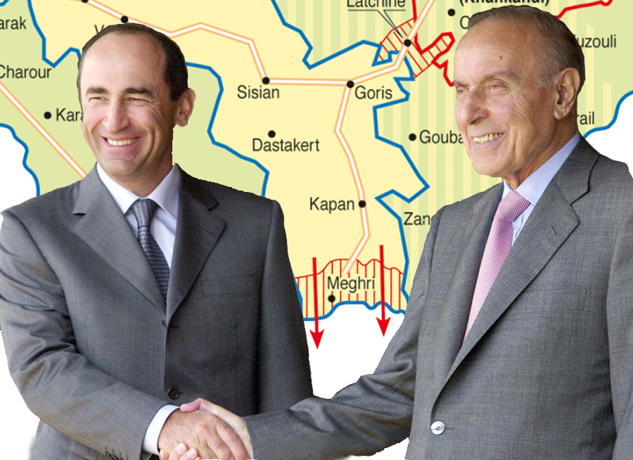 Heydar Aliev & Robert Kocharyan