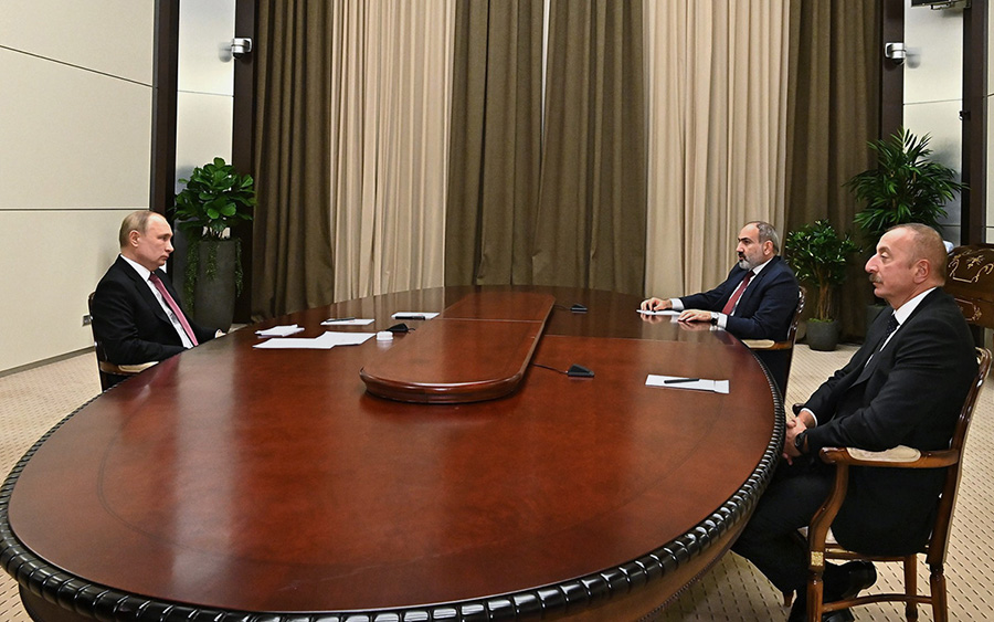 Putin, Aliev. Pashinyan