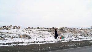 road winter Armenia