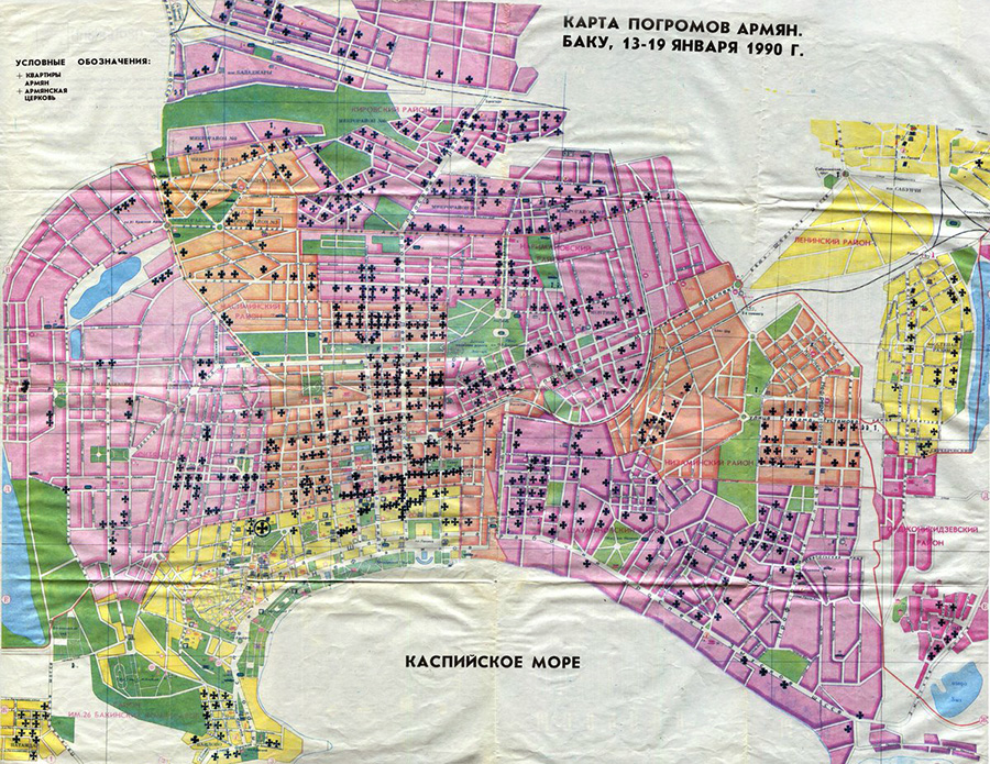 Baku armenia map