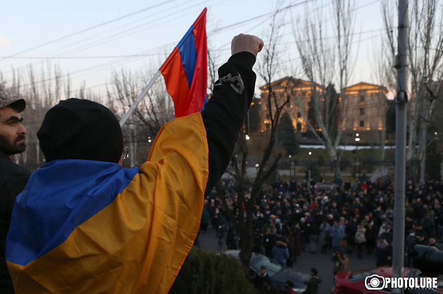 protest Baghramyan str.