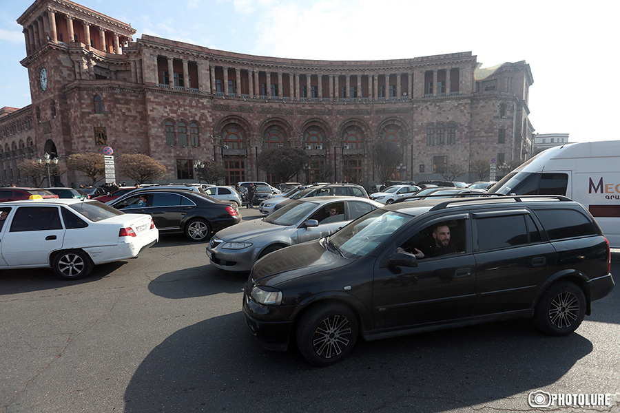 Driver protest Yerevan