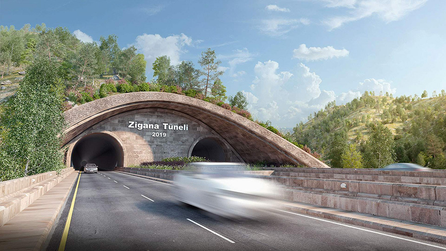 Zigana tunnel Turkey