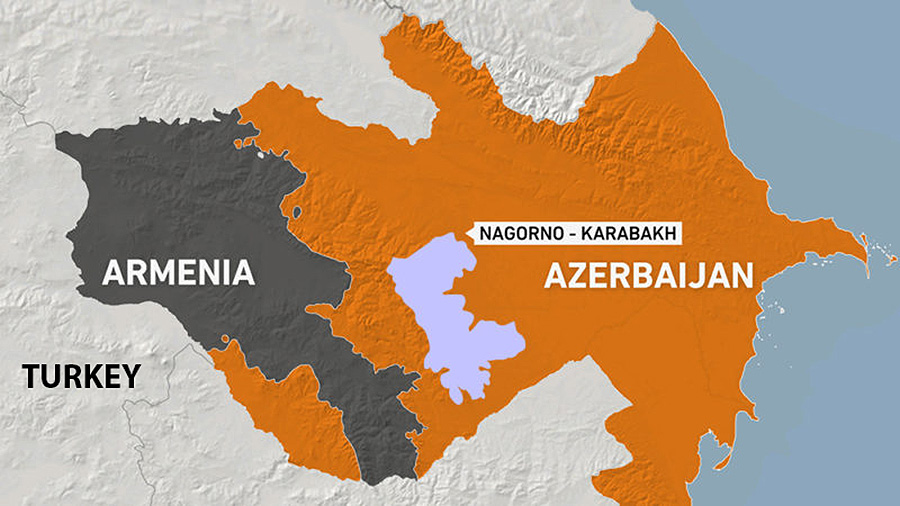 Map Armenia-Azerbaijan