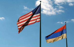 US & Armenia flags