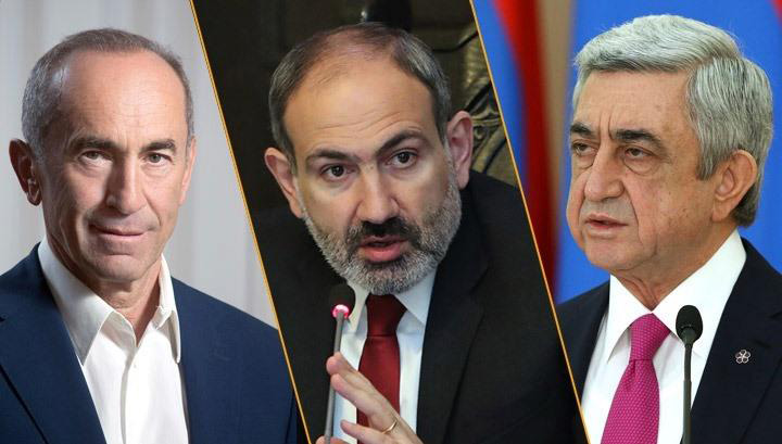 Kocharyan, Pashinyan, Sargsyan