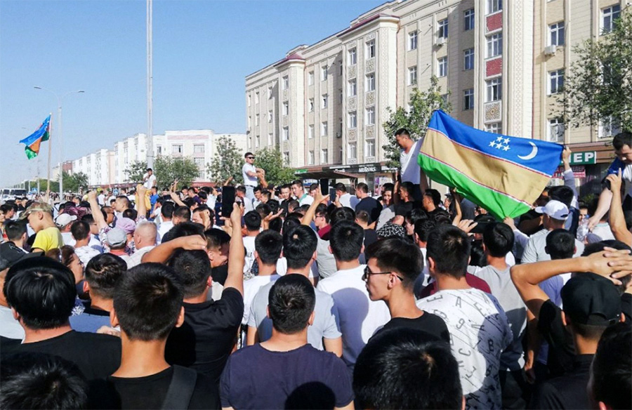 Uzbekistan protest