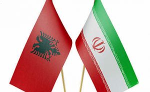 Albania & Iran flags