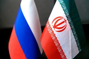 Iran & Russia flags