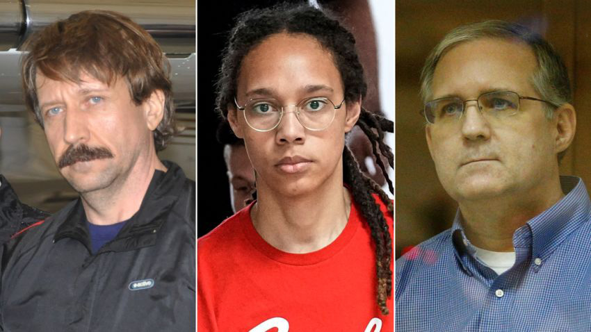 bout-griner-whelan Viktor Bout, Brittney Griner, Paul Whelan
