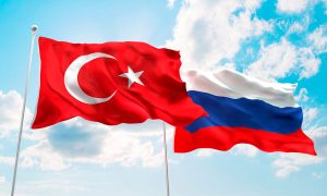 Russia & Turkey flags