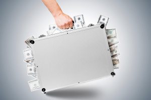 money suitcase