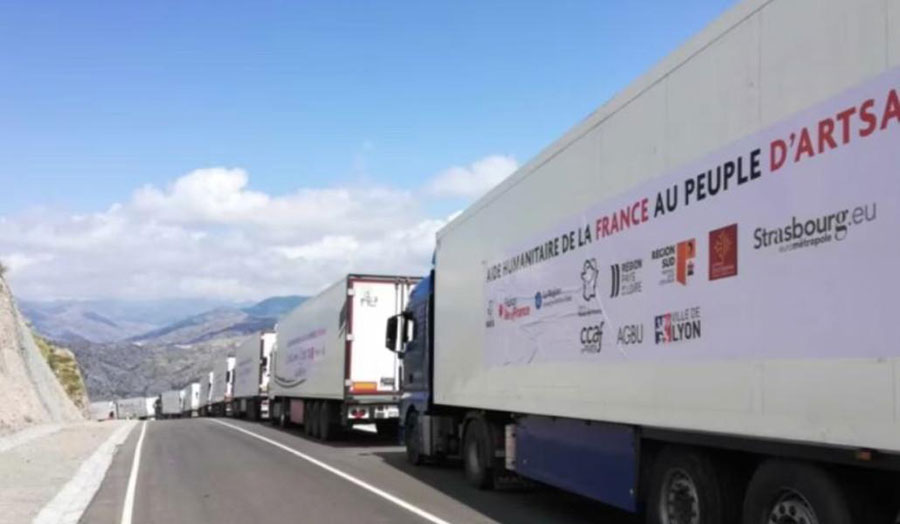 Ադրբեջանը փակել է ֆրանսիական հումանիտար բեռնատարների մուտքը Արցախ