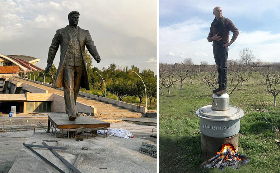 Կ․ Դեմիրչյանի արձանը եւ Նորայր Այվազյանը