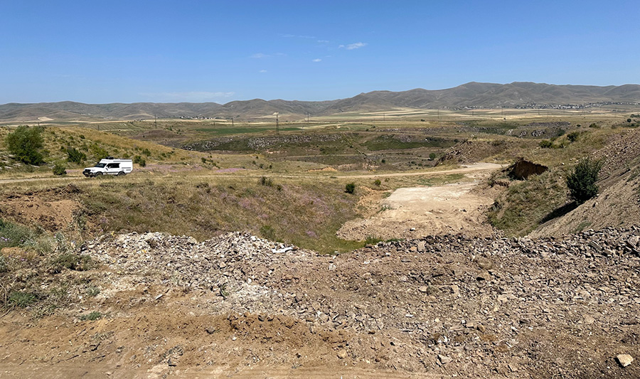 Կապսի ջրամբարի կառուցում
