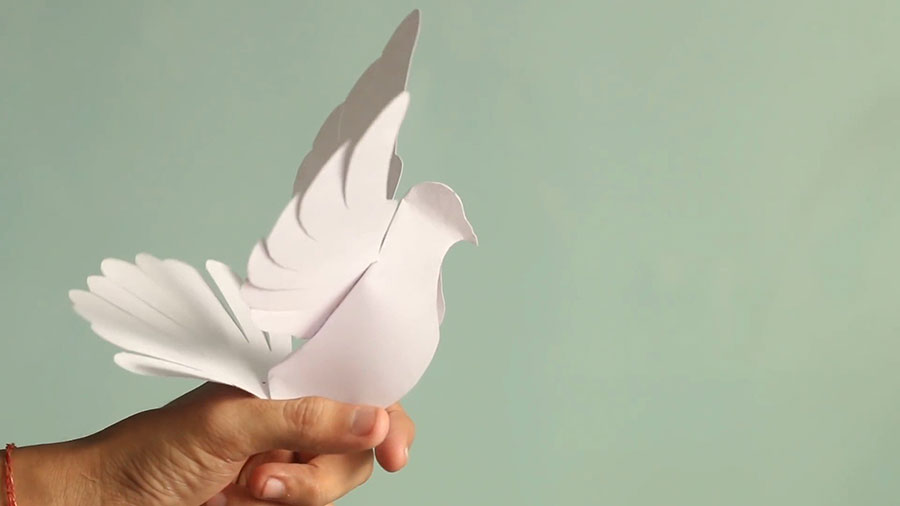 carrier-pigeon Փոստատար թղթից աղավնի