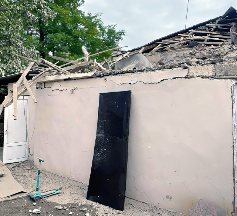 Սեպտեմբրի 19-ի Ադրբեջանի հարձակման հետևանքով ավերված տուն