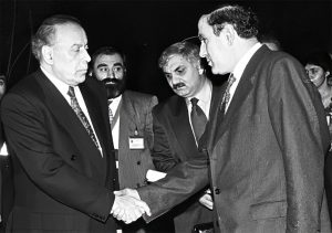 Լեւոն Տեր-Պետրոսյանը եւ Հեյդար Ալիեւը