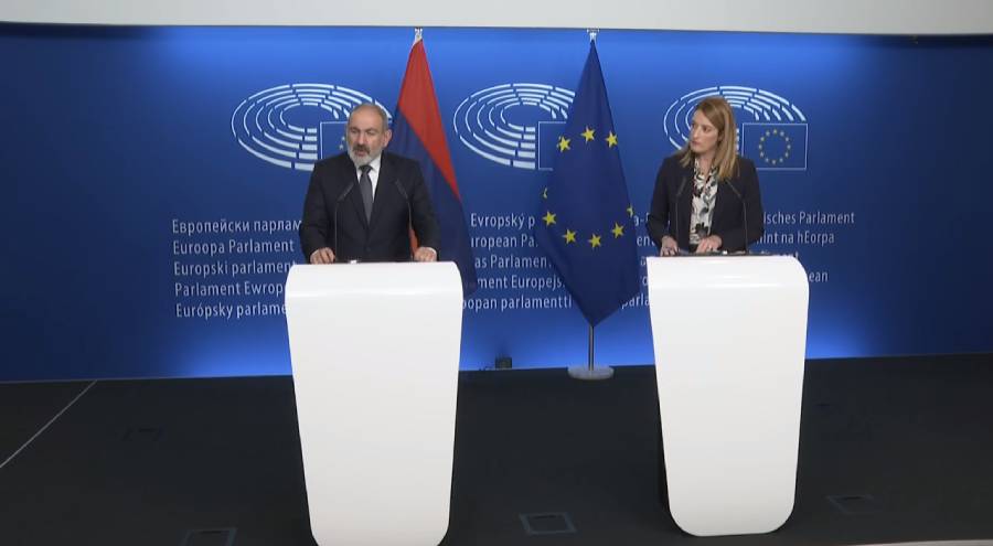 pashinyan-mecola Ստրասբուրգում ՀՀ վարչապետ Նիկոլ Փաշինյանի հանդիպումը ԵՄ խորհրդարանի նախագահ Ռոբերտա Մեցոլայի հետ