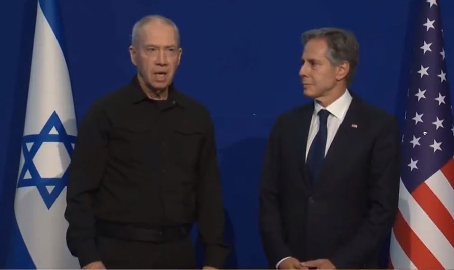 Յոավ Գալանտ, Էնթոնի Բլինքեն