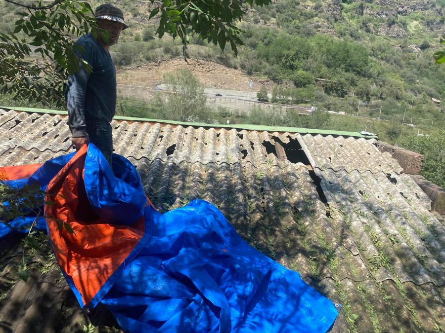 alaverdi-hail Ալավերդիում կարկտահարություն