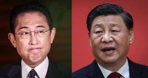 Ճապոնիայի վարչապետ Ֆումիո Կիսիդան եւ Չինաստանի նախագահ Սի Ծինփինը
