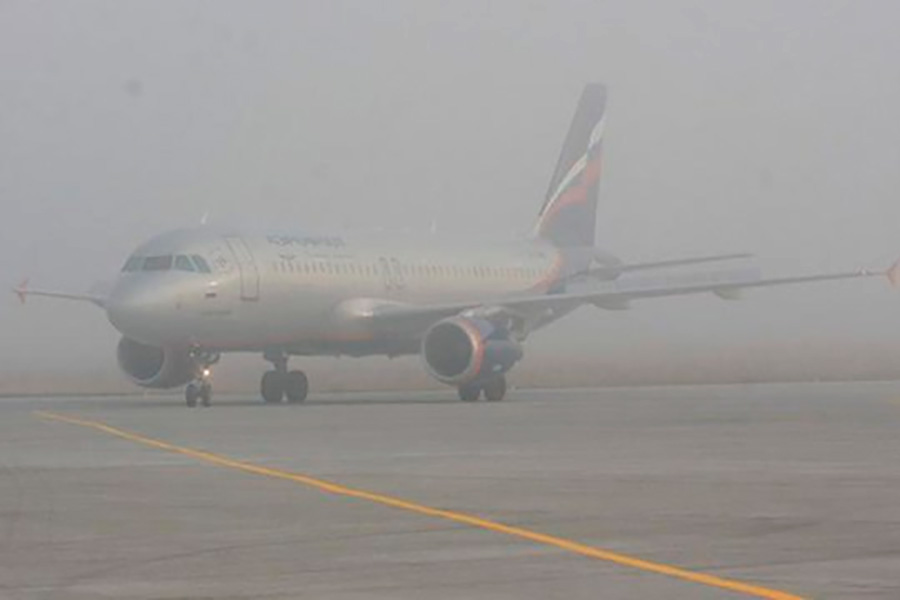 Խիտ մառախուղ «Զվարթնոց» օդանավակայանում