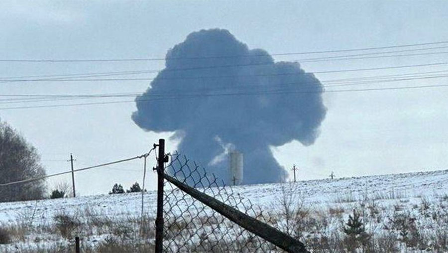 Բելգորոդի մարզում Իլ-76-ը՝ կործանման պահին