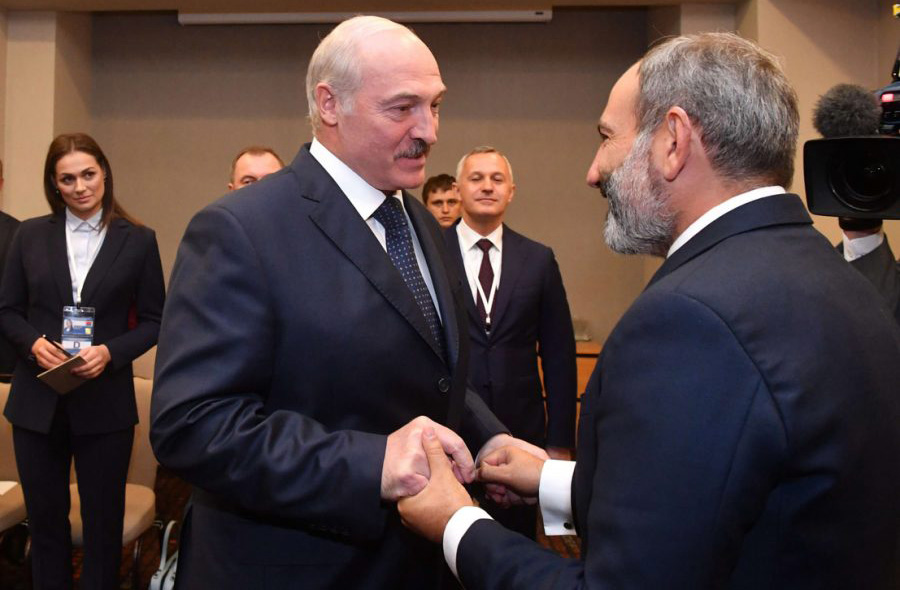 Լուկաշենկո, Փաշինյան