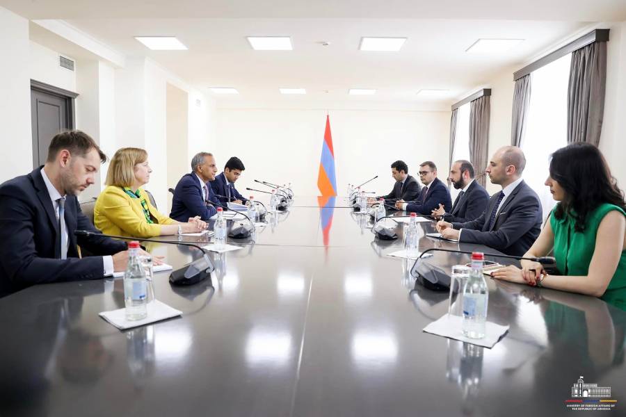 Հայաստանի արտգործնախարար Արարատ Միրզոյանի հանդիպումը ԱՄՆ պետքարտուղարի՝ կառավարման եւ ռեսուրսների հարցերով տեղակալ Ռիչարդ Վերմայի հետ