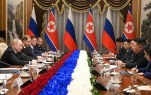 ՌԴ նախագահ Վլադիմիր Պուտինի հանդիպումը Հյուսիսային Կորեայի առաջնորդ Կիմ Չեն Ընի հետ