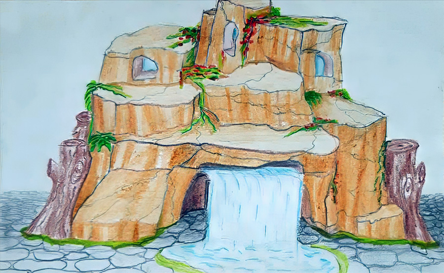 տուրիստական կենտրոնի էսքիզ