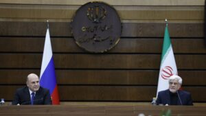 Իրանի փոխնախագահ Ռեզա Արեֆ եւ ՌԴ վարչապետ Միխաիլ Միշուստին