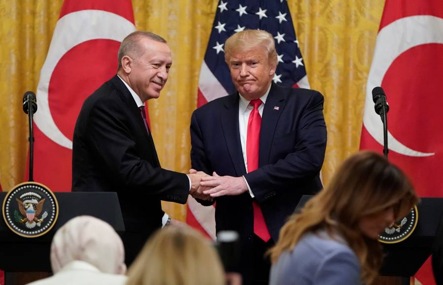 Թայիփ Էրդողան եւ Դոնալդ Թրամփ