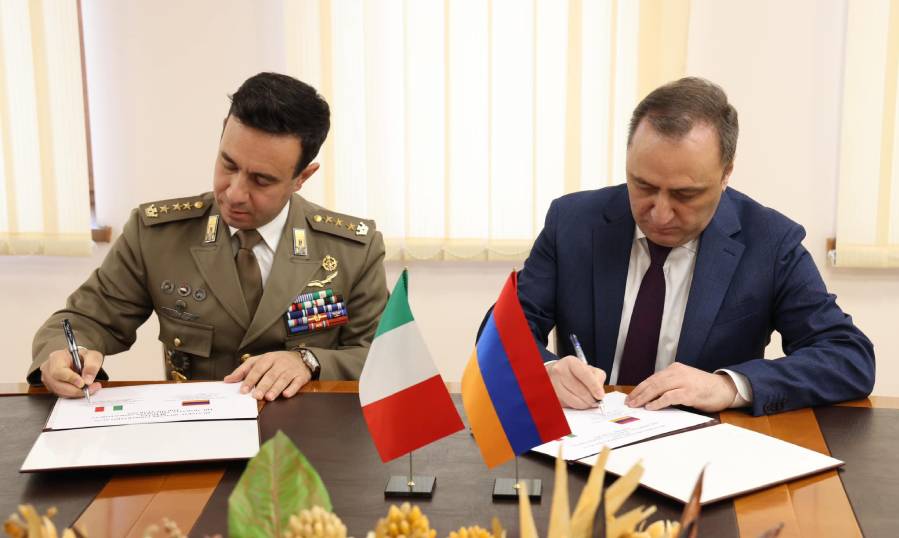 arm-italy-mil Հայաստան-Իտալիա պաշտպանական համագործակցության 2025 թվականի ծրագիրի ստորագրումը